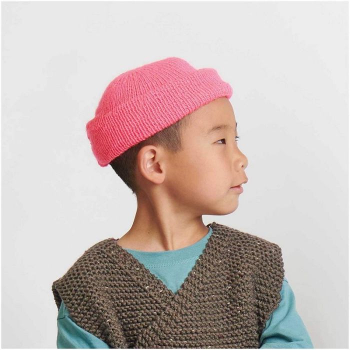 Kit tricot bonnet fluo enfant - Rico design