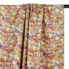 Tissu viscose fleurs Erada - saumon x 10 cm