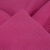Tissu double gaze bio - fuchsia x 10 cm