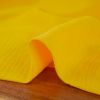 Tissu double gaze bio - jaune x 10 cm