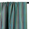 Tissu jacquard mexicain rayures multicolore - bleu x 10 cm