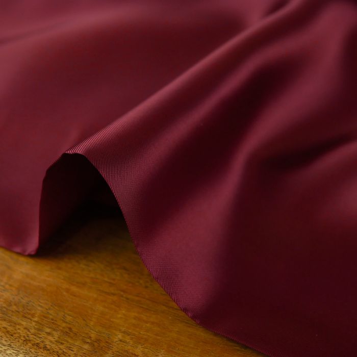 Tissu doublure viscose haute couture - bordeaux x 10 cm