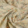 Tissu jersey fin motifs fruitiers - écru x 10 cm