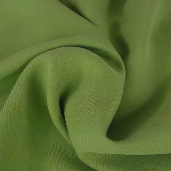 Tissu tencel haute couture - vert thé x 10 cm