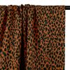 Tissu twill viscose léopard - terracotta x 10 cm