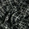 Tissu lainage tweed lurex haute couture - noir x 10 cm