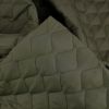 Tissu matelassé doudoune réversible haute couture - kaki x 10 cm