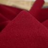 Tissu 100% laine bouillie uni oeko-tex - rouge x 10 cm