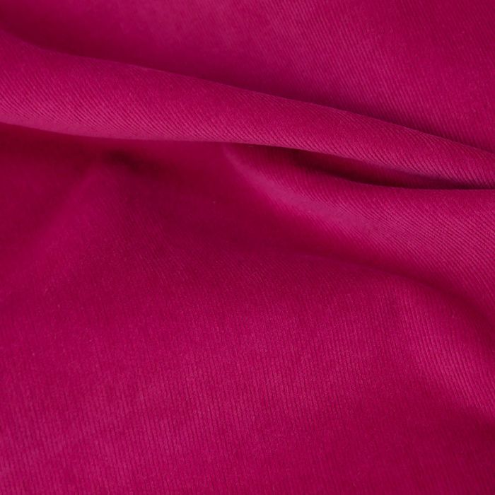 Tissu velours milleraies stretch - fuchsia x 10 cm