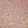 Tissu coton enduit fleurs Becca - rose clair x 10 cm