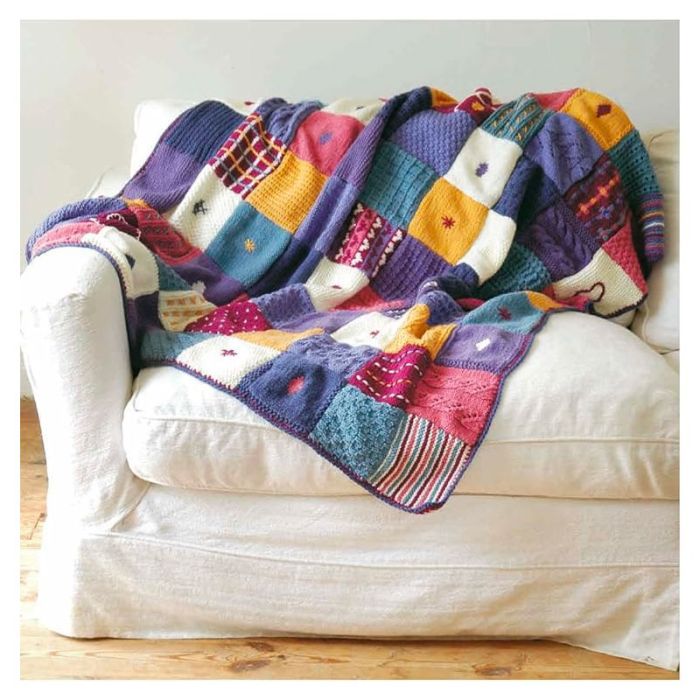 La bible des carrés en tricot : 100 motifs et points à tricoter