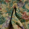 Tissu jacquard tapisserie vignes haute couture - beige x 10 cm