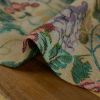 Tissu jacquard tapisserie vignes haute couture - beige x 10 cm
