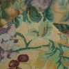Tissu jacquard tapisserie vignes haute couture - beige x 10 cm