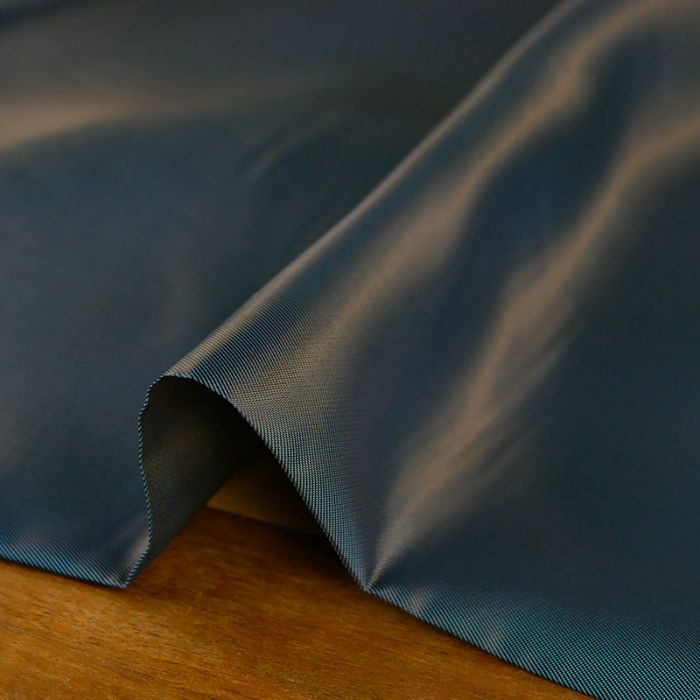 Tissu doublure viscose haute couture - gris bleu x 10 cm