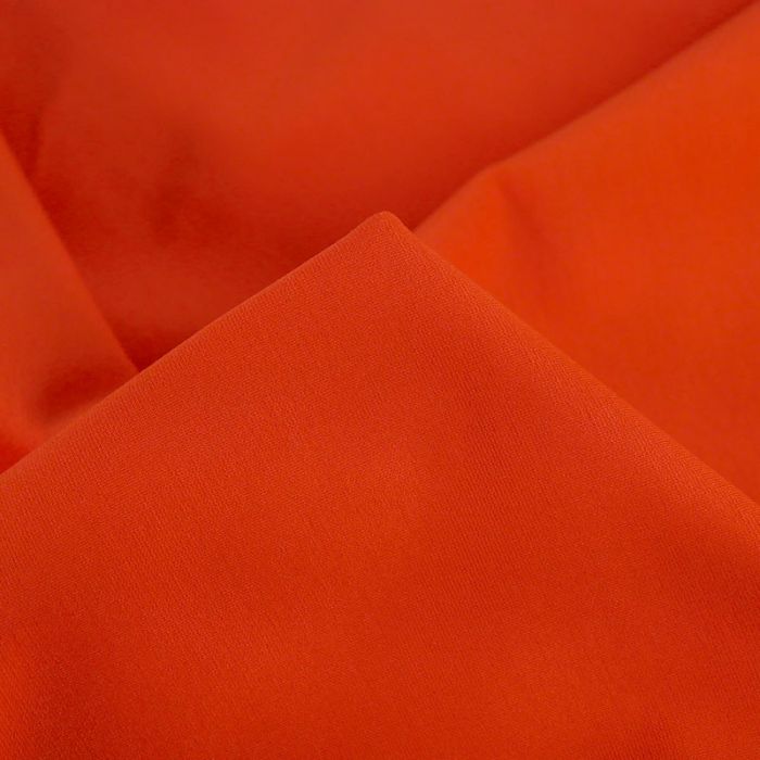 Tissu jersey punto milano haute couture - rouge x 10 cm