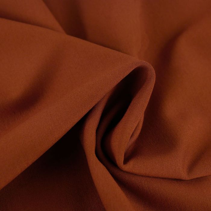 Tissu jersey punto milano haute couture - terracotta x 10 cm