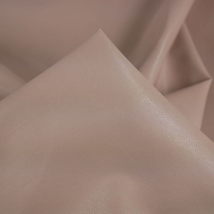 Tissu simili cuir souple haute couture - vieux rose x 10 cm