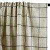 Tissu lainage fin tweed carreaux haute couture - écru x 10 cm