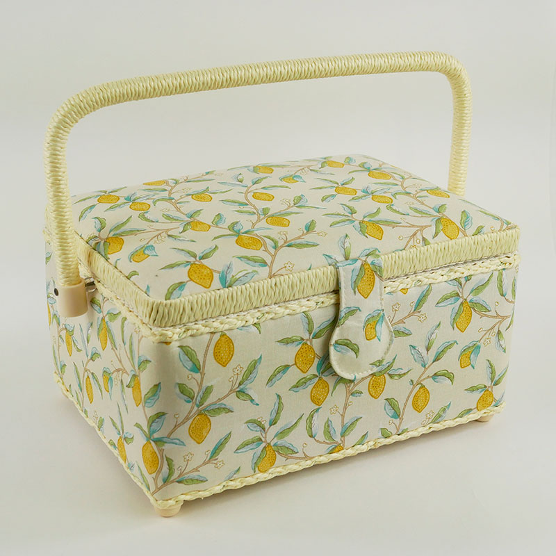 Boîte à couture avec accessoires - citrons