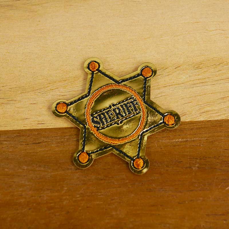 Écusson Thermocollant Brodé étoile Du Shérif Adjoint