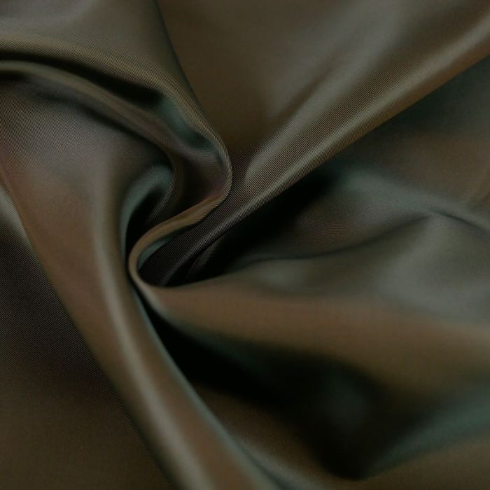 Tissu doublure viscose haute couture - marron foncé x 10 cm