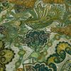 Tissu viscose motifs orientaux haute couture - vert x 10 cm