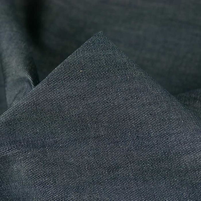 Tissu denim Selvedge haute couture - bleu gris x 10 cm