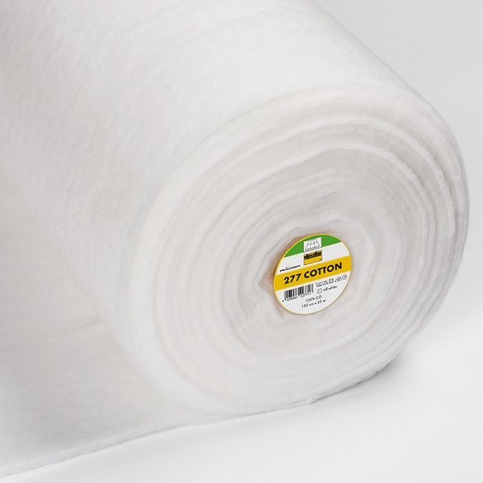 Tissu molleton coton Vliesline 277 - blanc x 10 cm