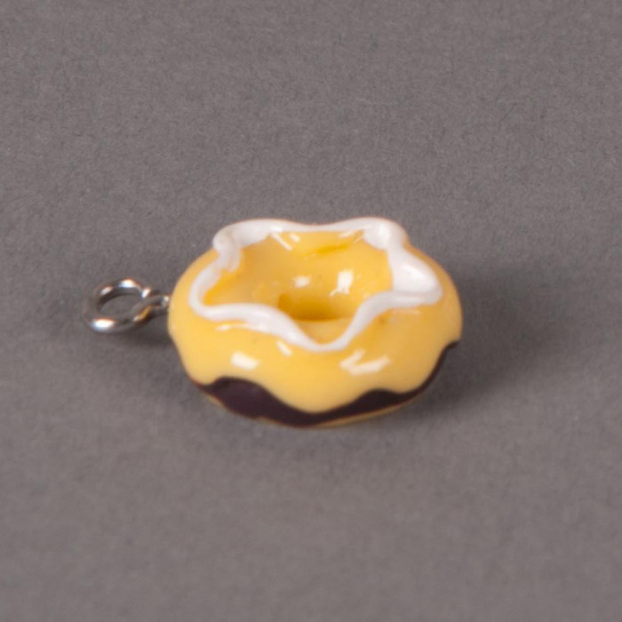 Breloque Donuts étoile - jaune x1