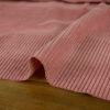 Tissu velours côtelé - rose corail x 10 cm