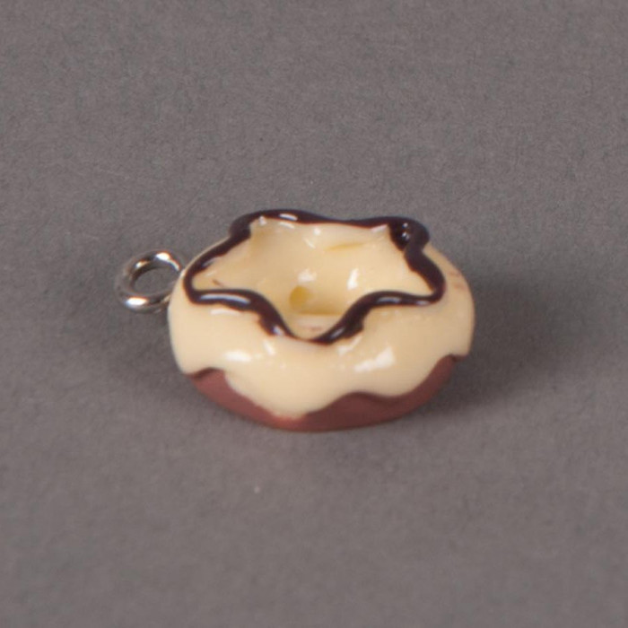 Breloque Donuts étoile - beige x1