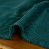 Tissu velours côtelé - vert canard x 10 cm