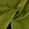 Tissu velours côtelé - vert thé x 10 cm