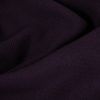 Tissu lainage texturé haute couture - violet aubergine x 10 cm