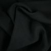 Tissu crêpe viscose haute couture - noir x 10 cm