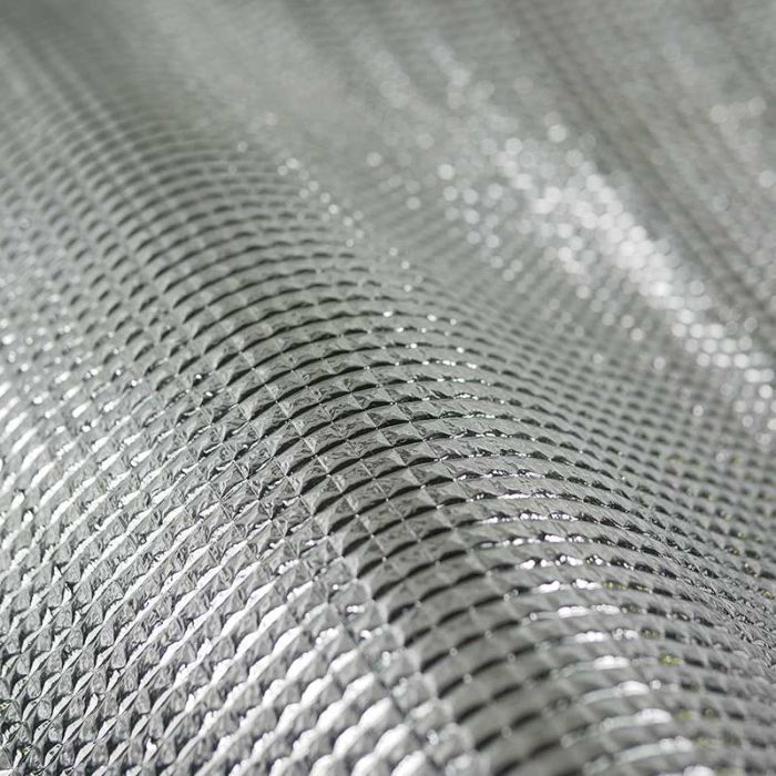 Tissu film isolant thermique 2 mm - argent x 10 cm