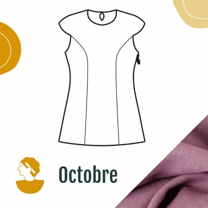Kit couture CAP Artesane - Robe Yselda Lilas