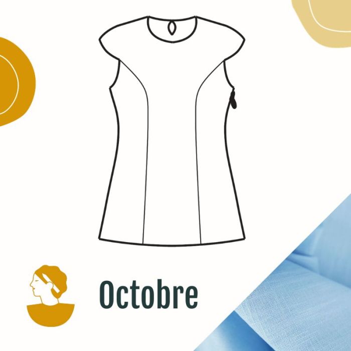 Kit couture CAP Artesane - Robe Yselda Bleu