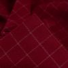 Tissu lainage fin carreaux haute couture - rouge foncé x 10 cm