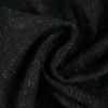 Tissu lainage fin chiné haute couture - gris foncé x 10 cm