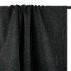 Tissu lainage fin chiné haute couture - gris foncé x 10 cm