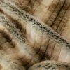Tissu fausse fourrure dégradé haute couture - marron x 10 cm