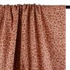 Tissu velours milleraies léopard - rose x 10 cm