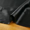 Tissu soie stretch satiné uni - noir x 10 cm