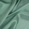 Tissu soie stretch satiné uni - vert de gris x 10 cm