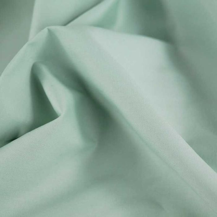 Tissu popeline coton - vert de gris x 10 cm