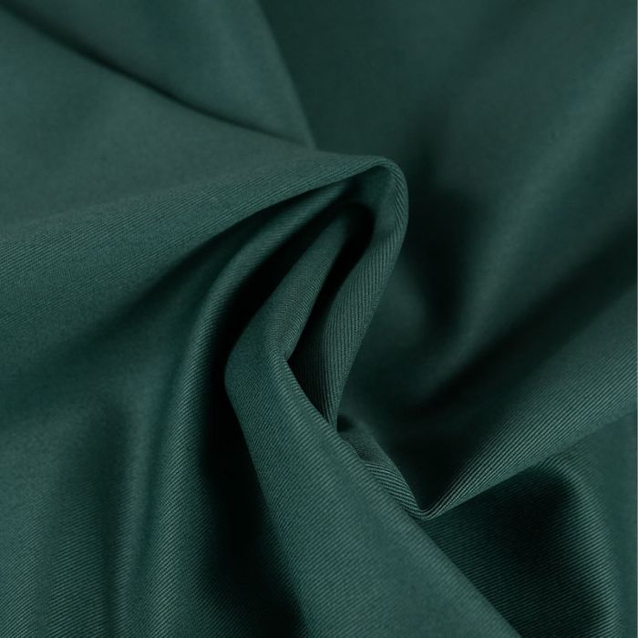 Tissu gabardine coton uni - vert bleu x 10 cm