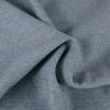 Tissu lainage fin chevrons haute couture - bleu de gris x 10 cm