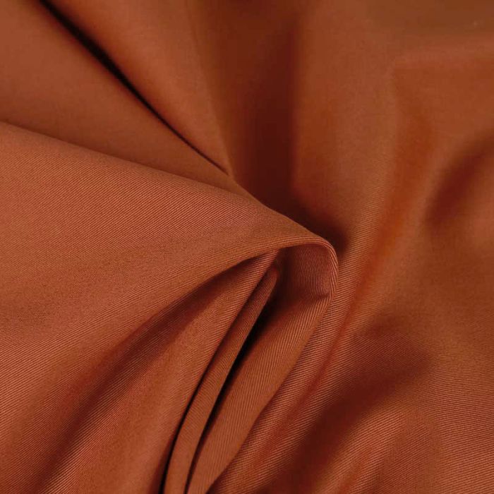 Tissu gabardine coton uni - orange foncé x 10 cm